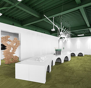 Minera Andes الأخضر خاتم مكتب الحديثة السجاد والبلاط
