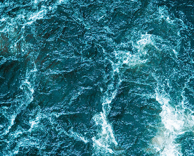 حلقة الأزرق نسيج الطبيعية ( موجة ) التجارية بلاط السجاد