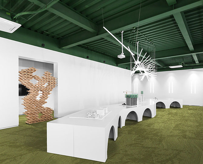 Minera Andes الأخضر خاتم مكتب الحديثة السجاد والبلاط